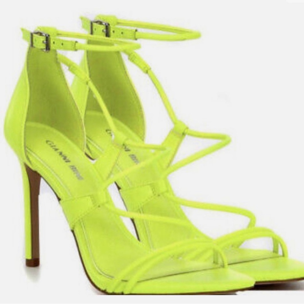 Yellow Giani Bini heels
